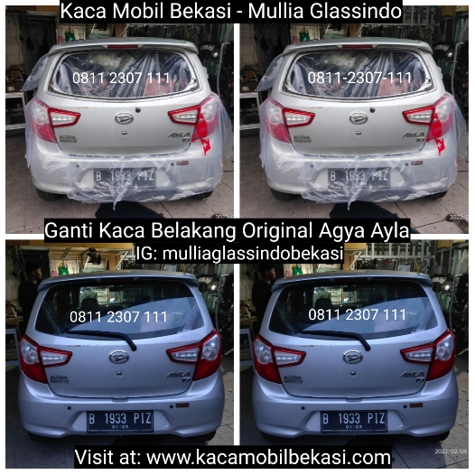 Layanan Ganti Kaca Mobil Belakang Agya Ayla di Bekasi Harga Murah