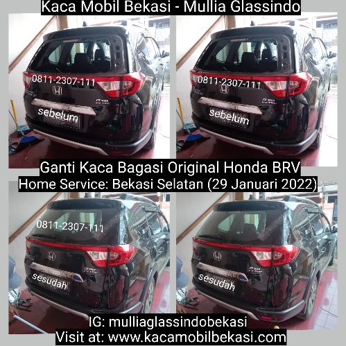 Pemasangan Kaca Belakang Honda BRV Original di Bekasi Bergaransi