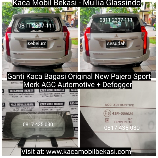 Layanan Ganti Kaca Belakang Original Pajero Sport di Bekasi Bergaransi