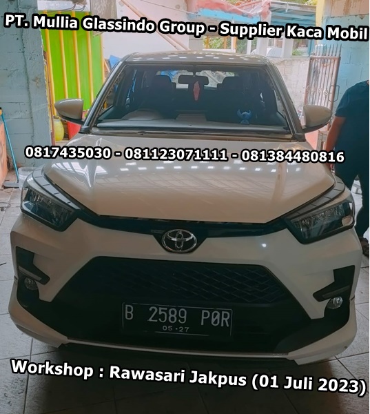 Jual dan Pasang Kaca Mobil Toyota Raize Rocky Bekasi 