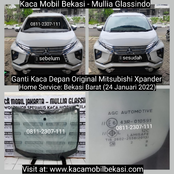Home Service Ganti Kaca Depan Original Xpander di Bekasi Murah dan Bergaransi