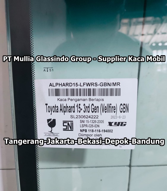 Jual Kaca Mobil Depan Alphard Vellfire Bekasi