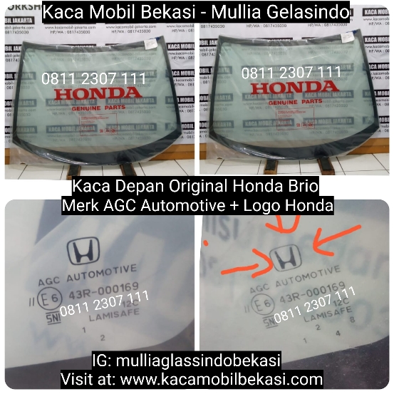 Jual Kaca Depan Original Honda Brio Murah di Bekasi Cikarang Karawang