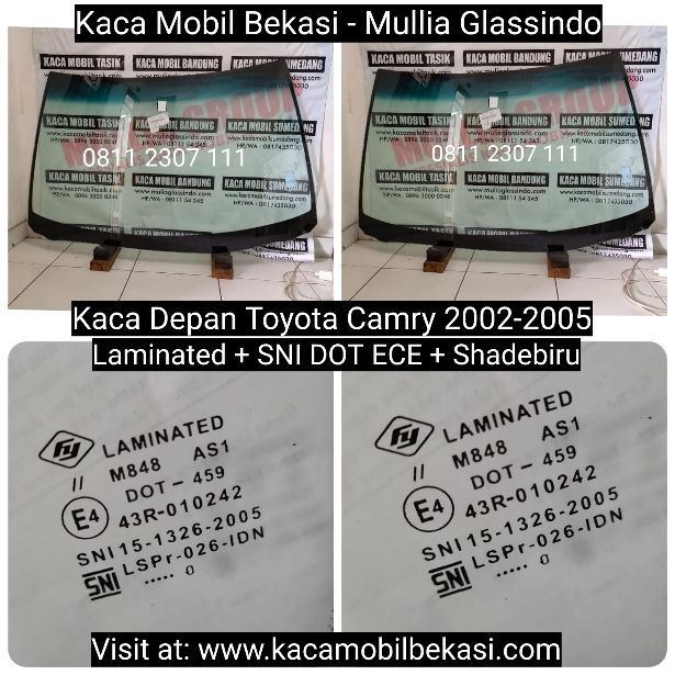 Jual Kaca Depan Mobil Toyota Camry 2002-2005 Murah di Bekasi Cikarang Karawang
