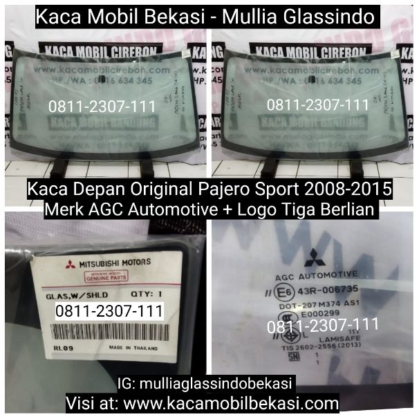 Jual Kaca Depan Original Mitsubsihi Pajero Lama 2008-2015 di Cikarang Bekasi CIkampek Karawang