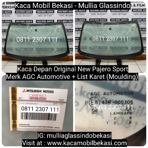 Ready Stok Kaca Depan Original New Pajero Sport di Bekasi Murah