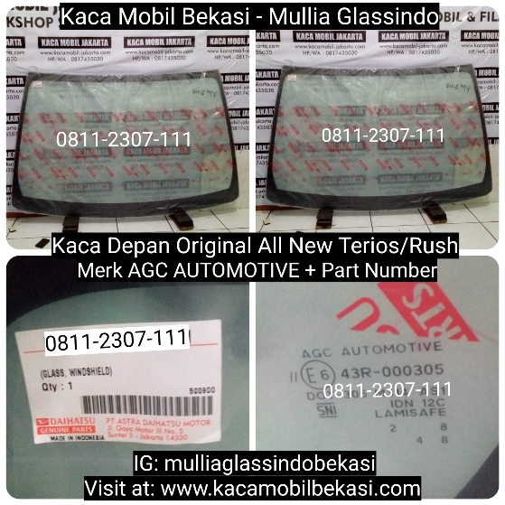 Jual Kaca Depan Original Rush Terios di Bekasi Cikarang Karawang Cikampek