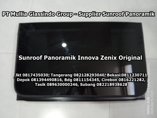 Jual dan Pasang Kaca Sunroof Panoramik Innova Zenix Original di Bekasi